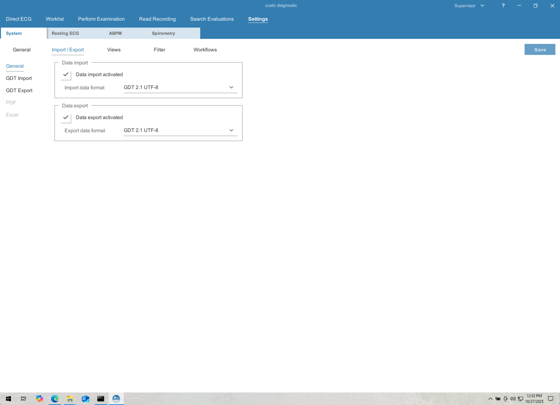 Customed indstilling generelt