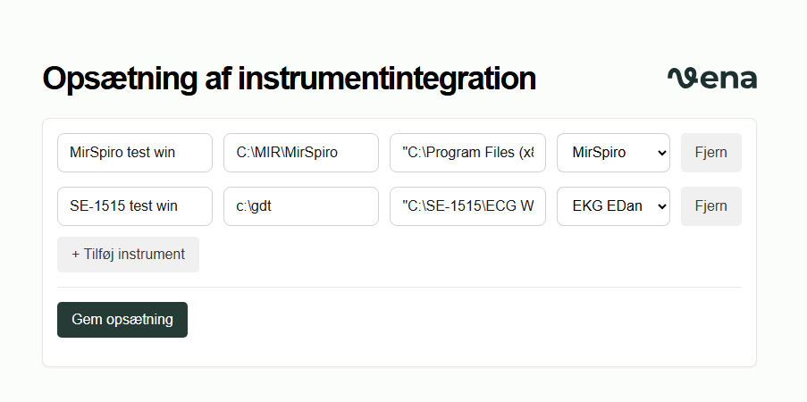 Tilføj instrumenter